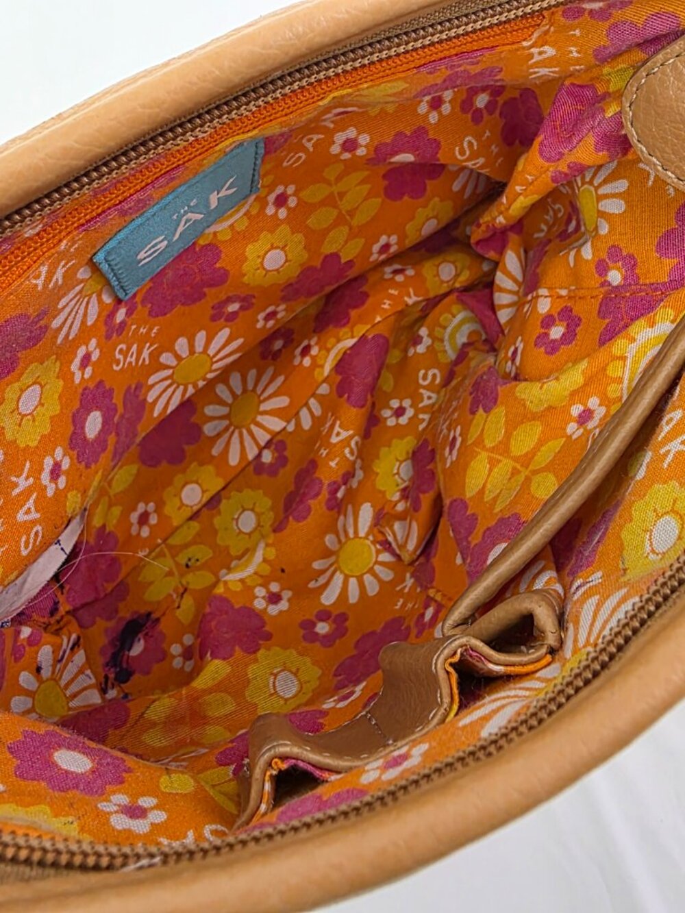 The Sak Leather Adjustable Strap Shoulder Crossbody Handbag - Picture 12 of 16
